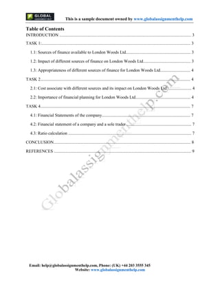 business finance assignment pdf