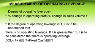 FINANCIAL-MANAGEMENT-Types of Financial leverage | PPTX