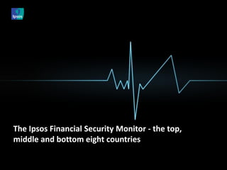 The Ipsos Financial Security Monitor - the top, middle and bottom eight countries  