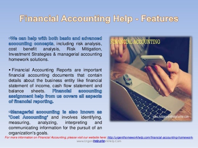 Financial accounting assignment help. I need help with accounting.