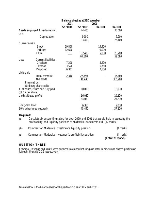 Financial accounting questions