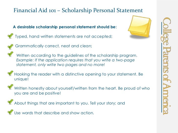 financial aid scholarship essay