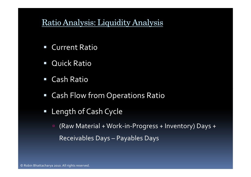 Financial Analysis Series Financial Analysis
