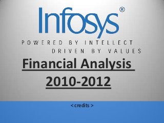 Financial Analysis
    2010-2012
       < credits >
 