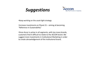 Accor Hospitality financial analysis | PDF
