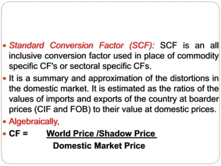 Scf Conversion Tables Financial analysis and appraisal of projects.pptx
