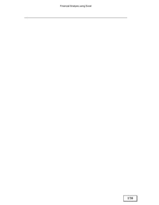 Financial Analysis using Excel




                                 170
 