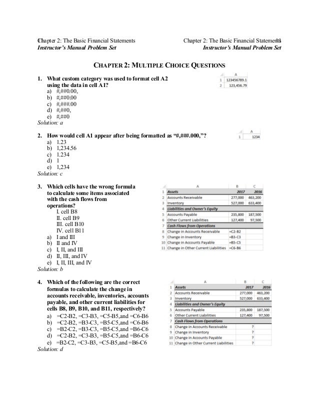 Financial Analysis With Microsoft Excel 2016 8th Edition Mayes Soluti
