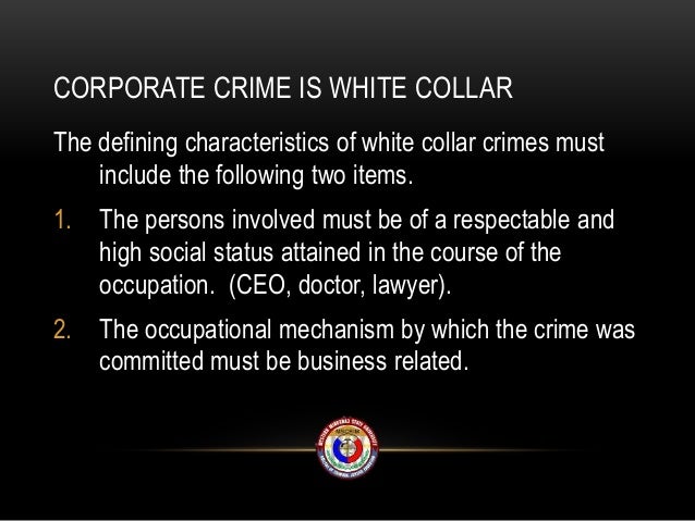 corporate criminal liability adn white collar crime Corporations law enforcement strategies in australia from other crimes like street crime6 it should also be noted that corporate crime is a sub-set of white collar crime rather than criminal liability. corporate criminal liability adn white collar crime Corporations law enforcement strategies in australia from other crimes like street crime6 it should also be noted that corporate crime is a sub-set of white collar crime rather than criminal liability.