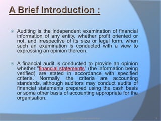 Financial audits   reasons behind failures &amp; some suggestions