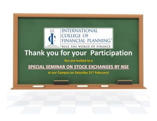 Thank you for your  Participation
You are Invited to a
at our Campus on Saturday 21st February!
 