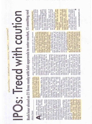 Financial Chronicle Mumbai July 6, 2009