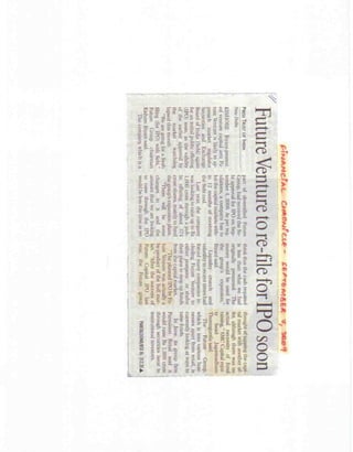 Financial Chronicle September 7, 2009