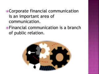 Financial communication | PPTX