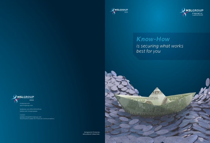 financial communications brochure