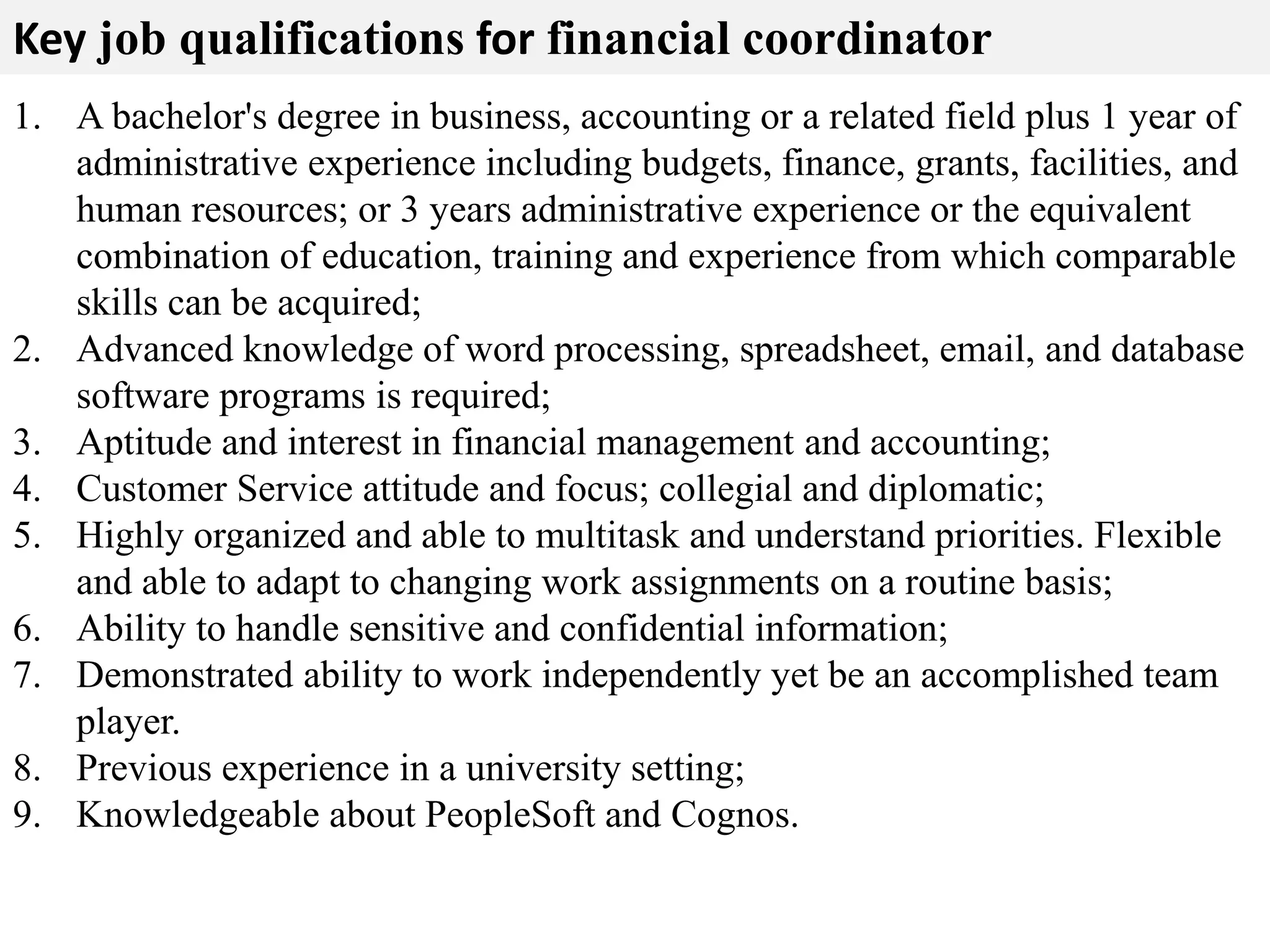 Financial Coordinator Job Description PPT financial-coordinator-job-description-ppt