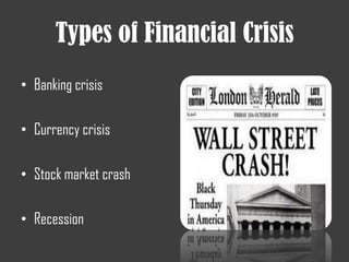 Financial crisis is 'man made catastrophe‘