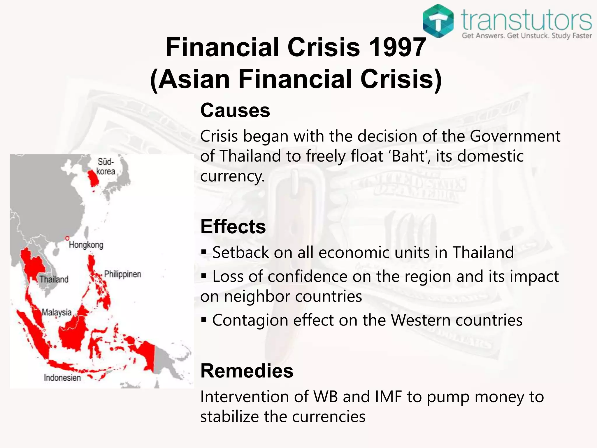 Economic Setbacks Financial Crisis Period | Finance | PPTX