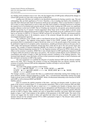 Financial development and economic growth in nigeria | PDF