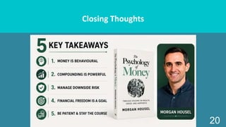 S
Closing Thoughts
20