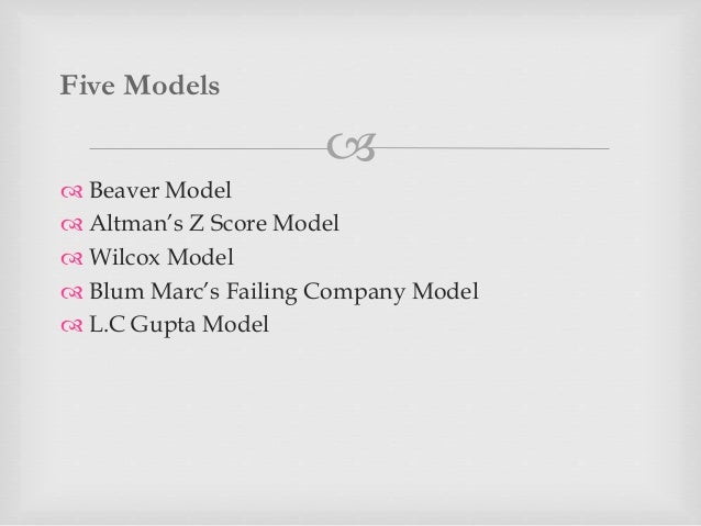 Financial Distress Model