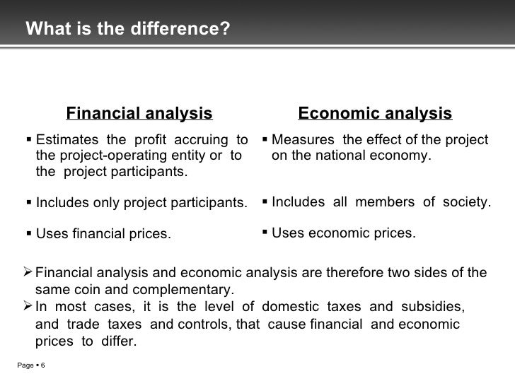 Financial & Economic Evaluation of projects