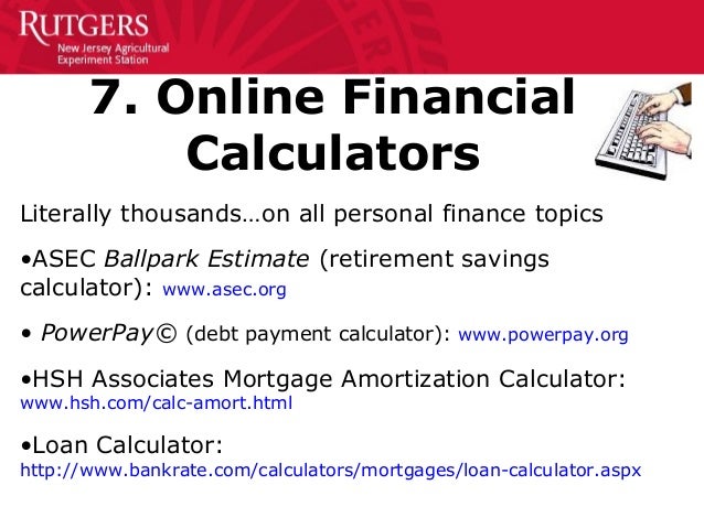 financial education boot camp thirty terrific technology loan amort calc