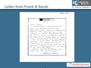 Letter from Frank & Sarah 