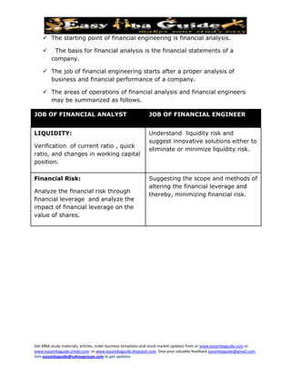 Financial Engineering 1 | PDF