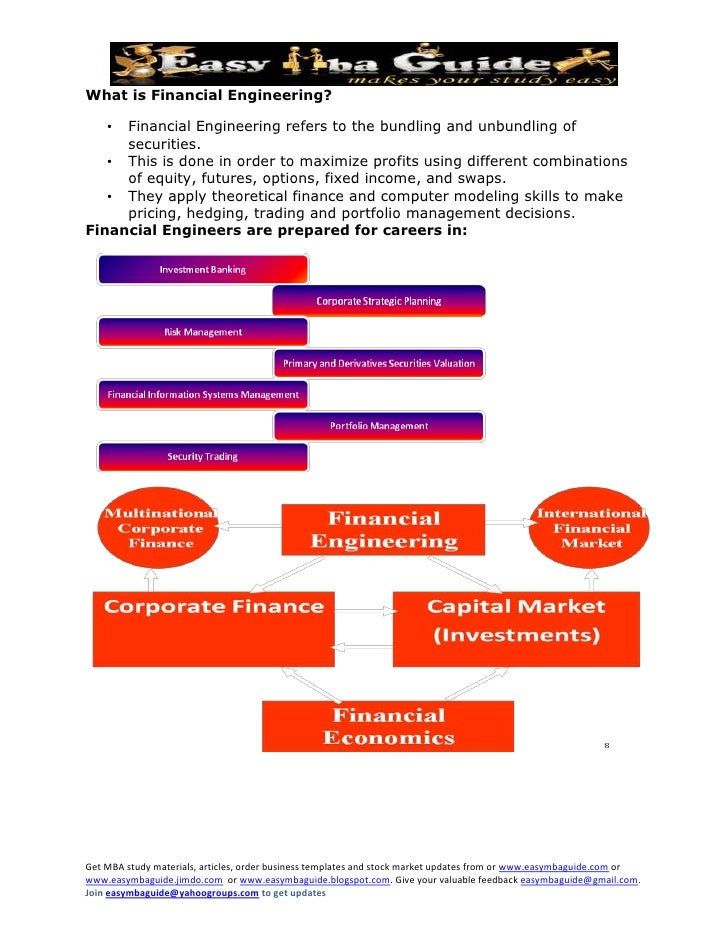 Financial Engineering 1