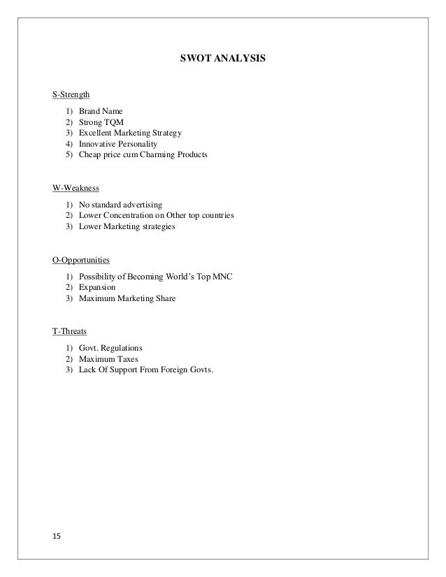 Dissertation report on finance