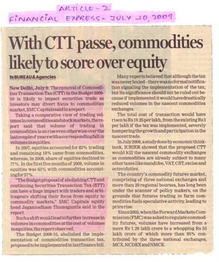 Financial Express July 10, 2009   Article 2