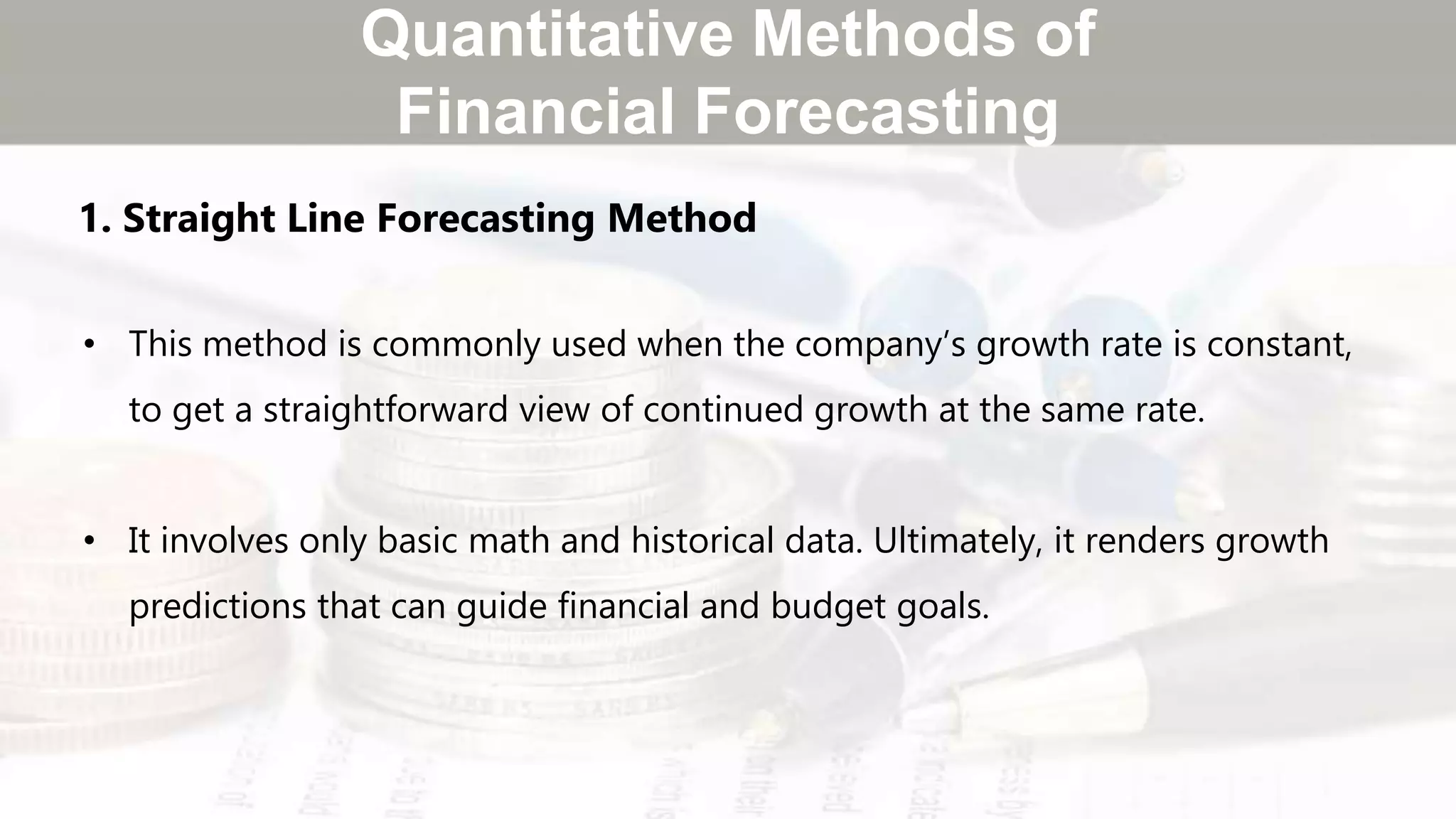 Financial forecasting | PPTX