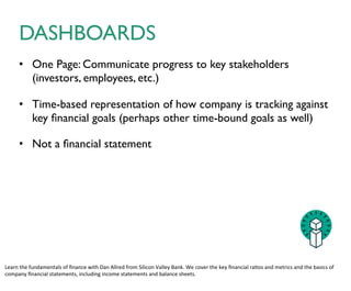 • Cash divided by cash burn	

!
• Cash burn does not necessarily equal EBITDA – depends on
timing of cash receipts vs. bookings vs. revenue
RUNWAY
 