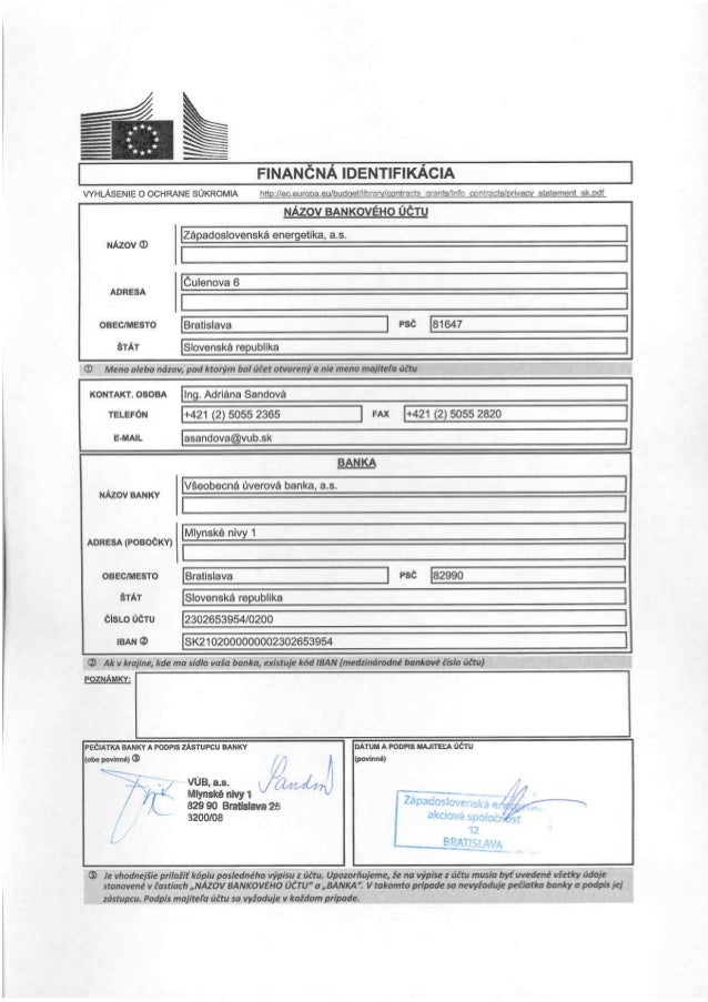 Financial identification zse