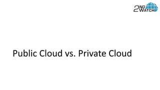 Public Cloud vs. Private Cloud
 