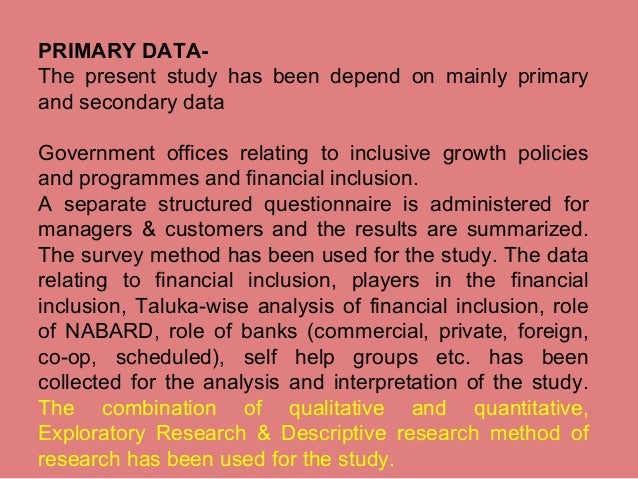 Dissertation on financial inclusion