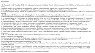 Financial inclusion in rural areas | PPTX