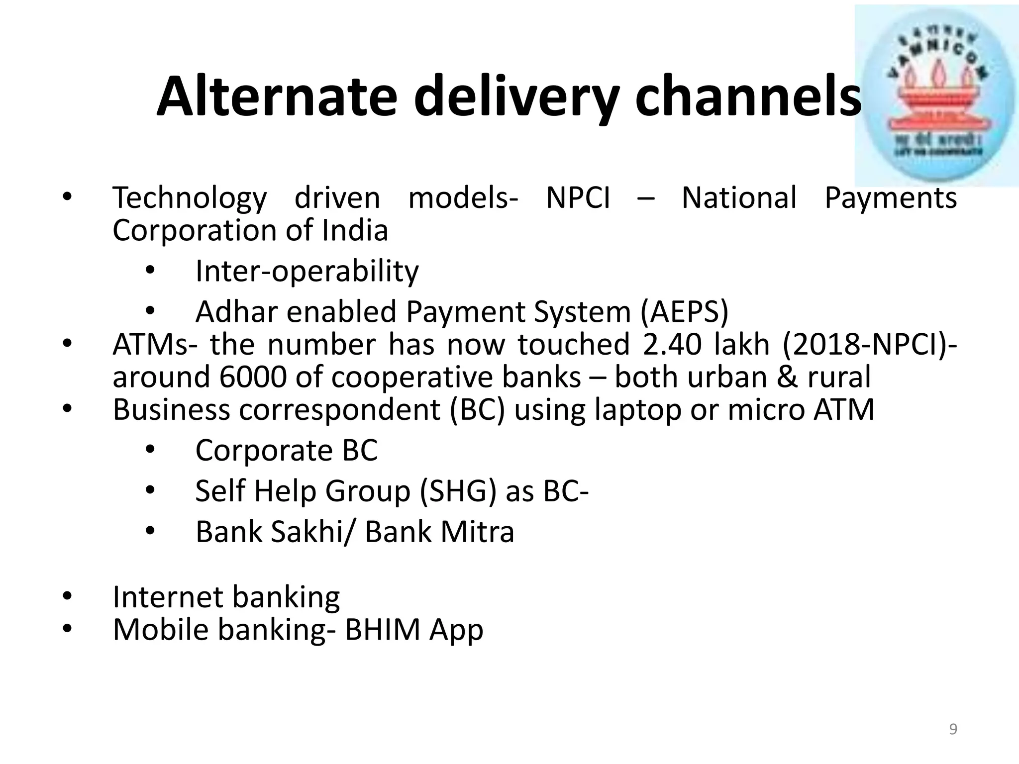 Financial inclusion models by d v deshpande | PPTX