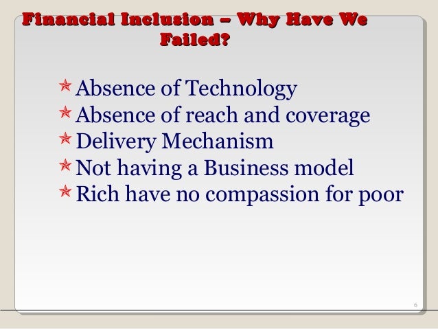Dissertation on financial inclusion