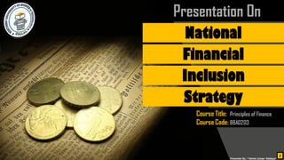 National Financial inclusion strategy, Bangladesh | PDF