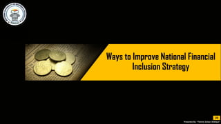 National Financial inclusion strategy, Bangladesh | PDF