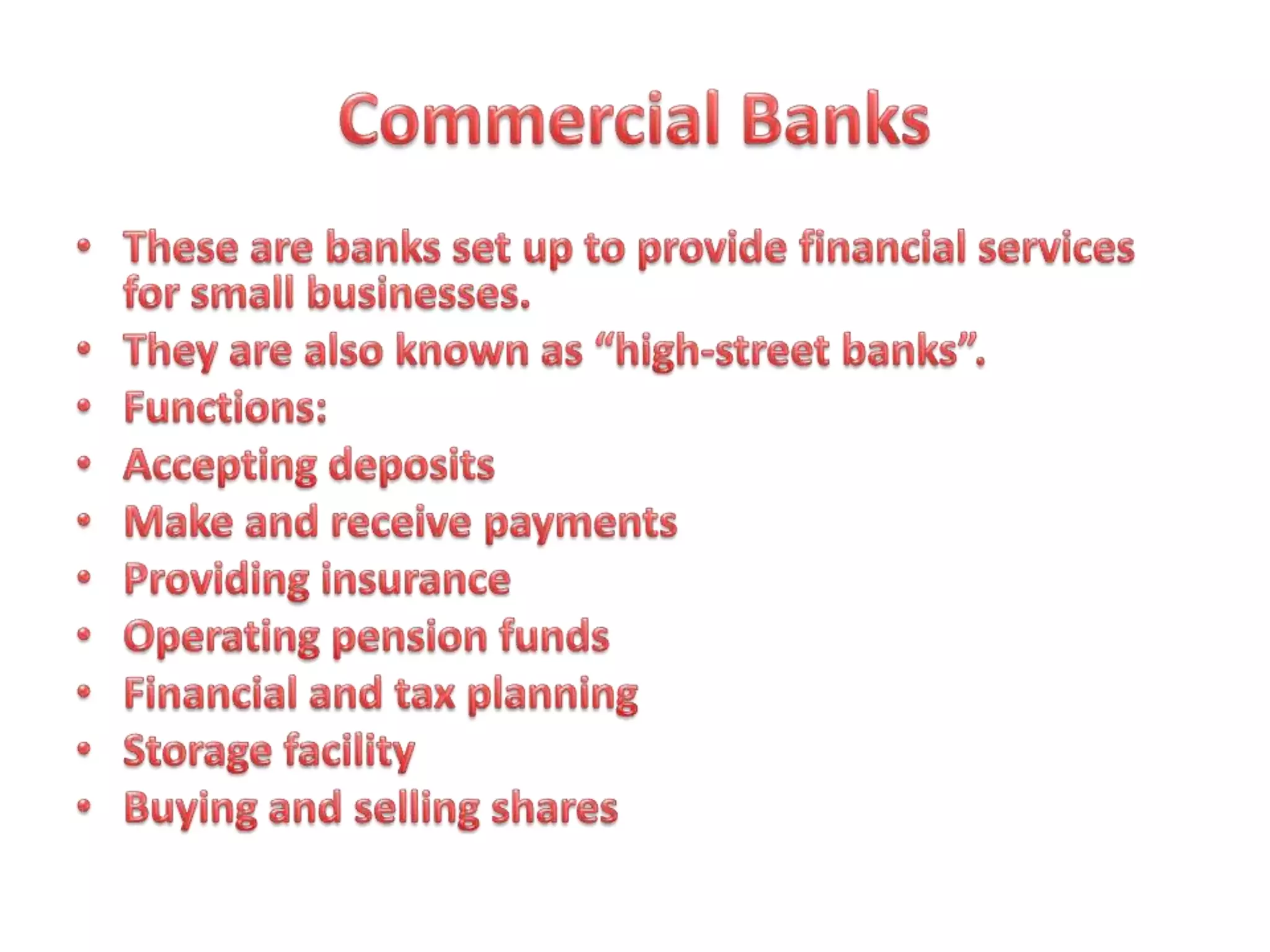 Financial institutions