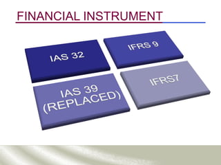 Ias Instrument Financial instrument IAS 32 IFRS 7 & and IFRS; 9 | PPT