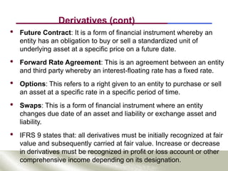 Ifrs Convertible Instruments Example FINANCIAL INSTRUMENT - IAS 32 IFRS 7 & 9.ppt