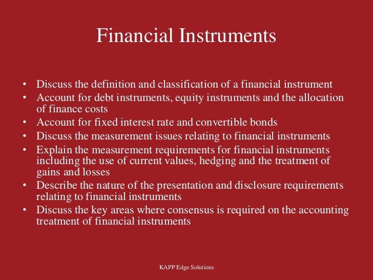 Financial instruments