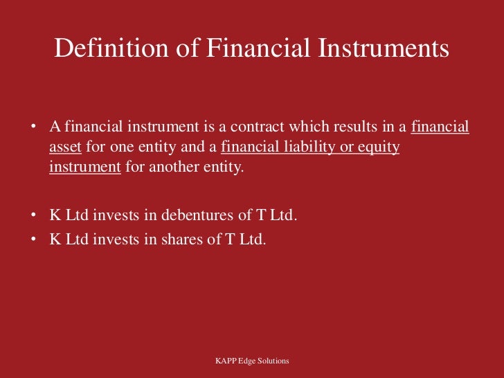 Financial instruments