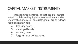 CHAPTER FIVE: FINANCIAL INSTRUMENTS (FINMAN) | PPT