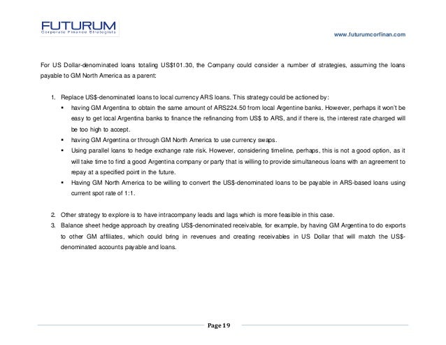 foreign exchange hedging strategies at general motors foreign exchange hedging strategies at general motors