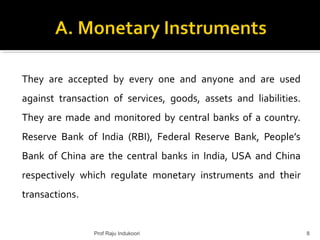 Sinetary Instruments Financial Instruments and Securities | PPT